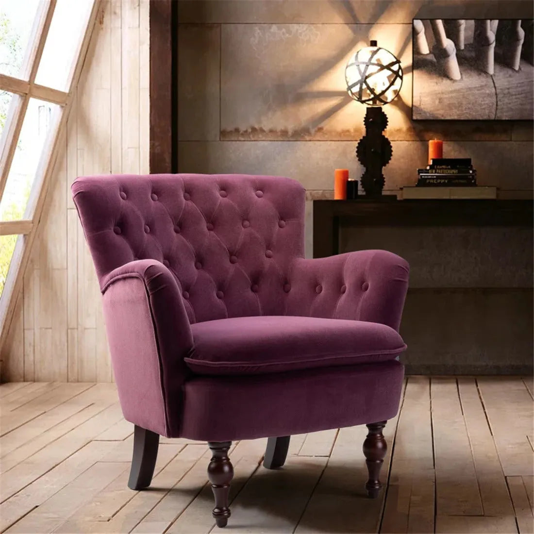 Super Comfable Velvet Lounge Chair