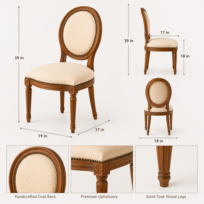 Classic Round Wooden Dining Chair