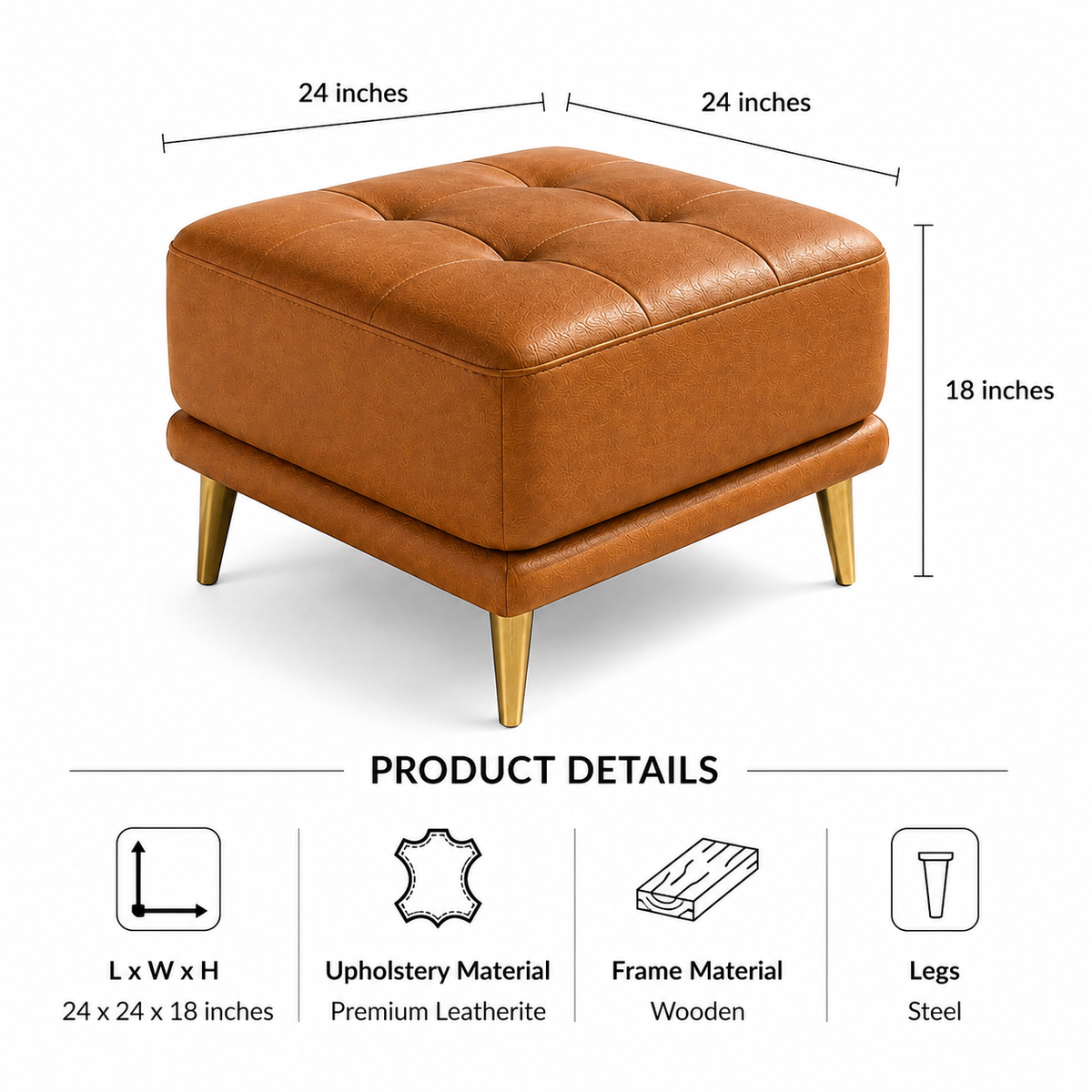 Amberwood Ottoman