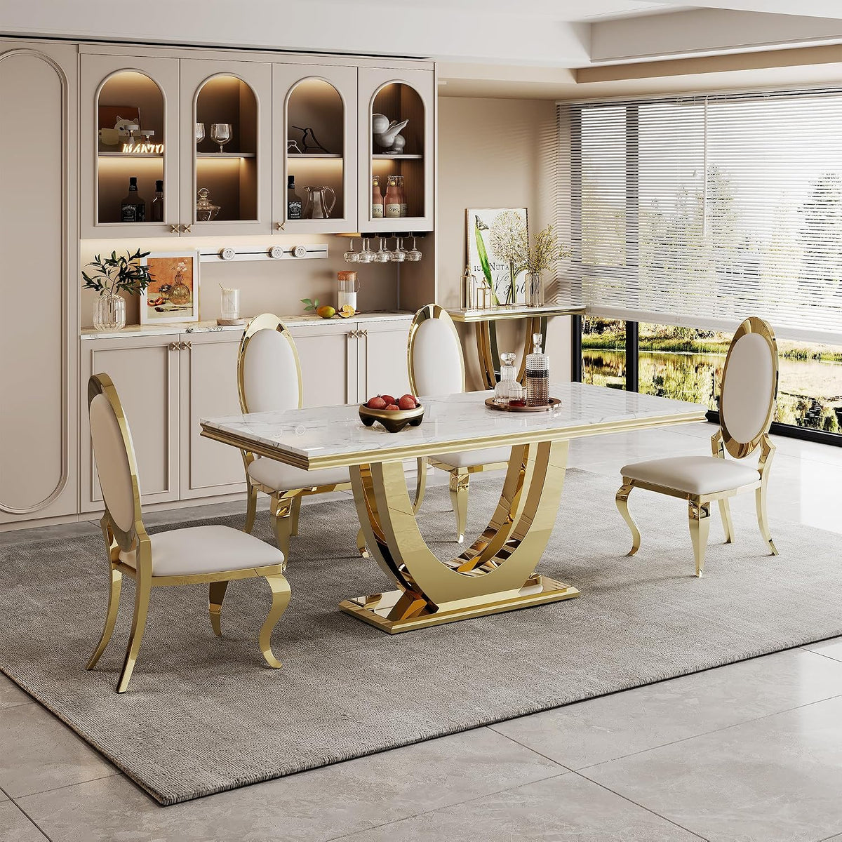 The Sterling Metal Dining Table