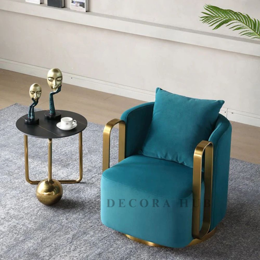 Blue Luxurious Revolving Chair