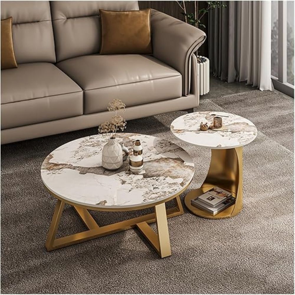 Vintage Luxurious Round Coffee Table