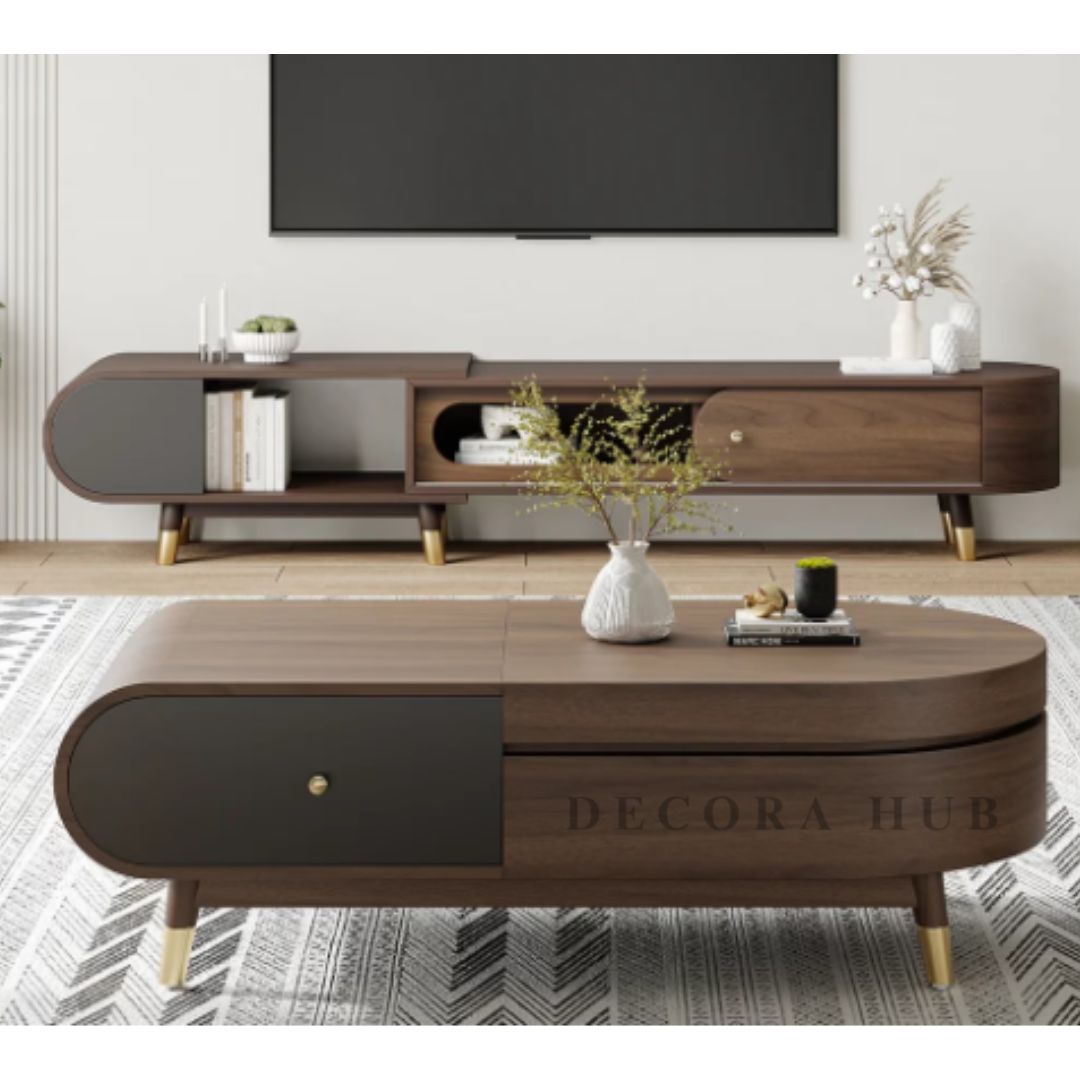Luxurious Oak Solid Wood Coffee Table