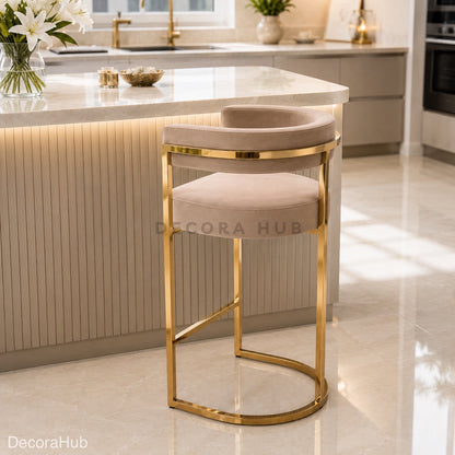 Noir Latte Arc Bar Stool – Latte Bar Stool by DecoraHub