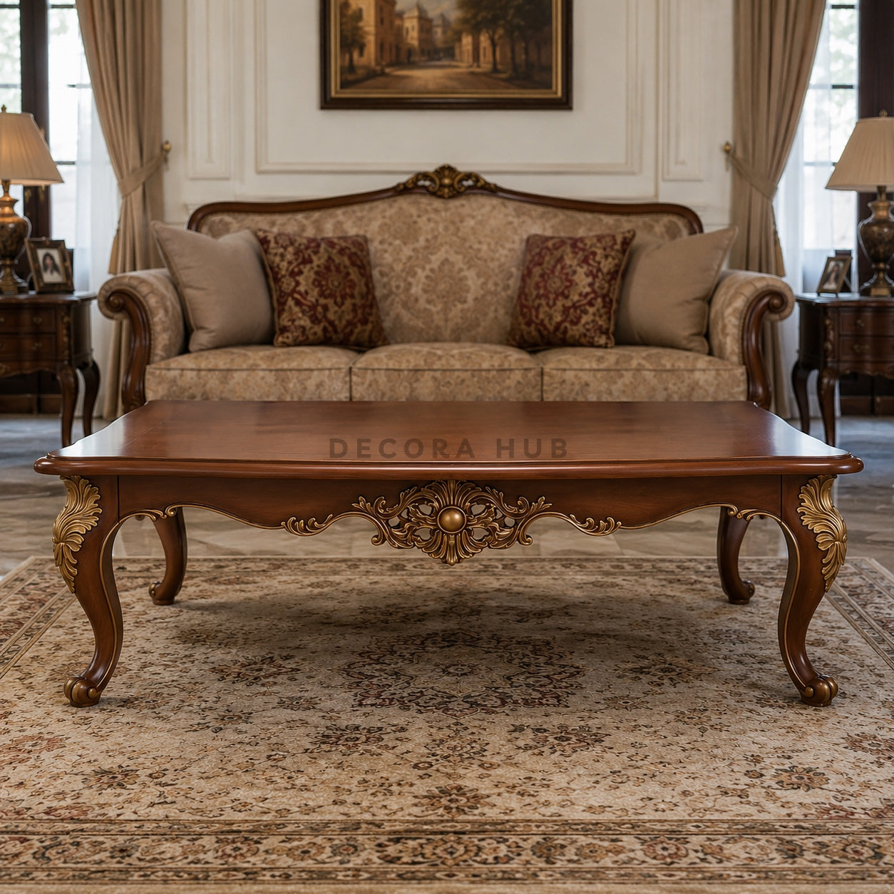 Royal Teak Wood Centre Table for Living Room