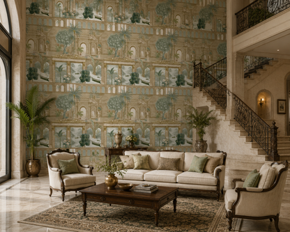 Palazzo Colonnade Garden Wallpaper