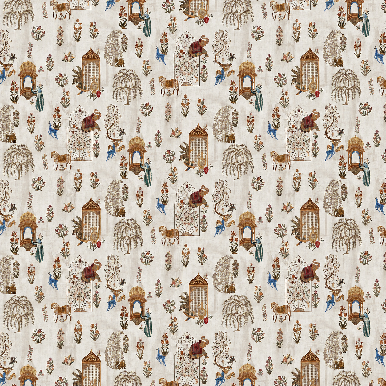 Jharokha Palace Motif Wallpaper