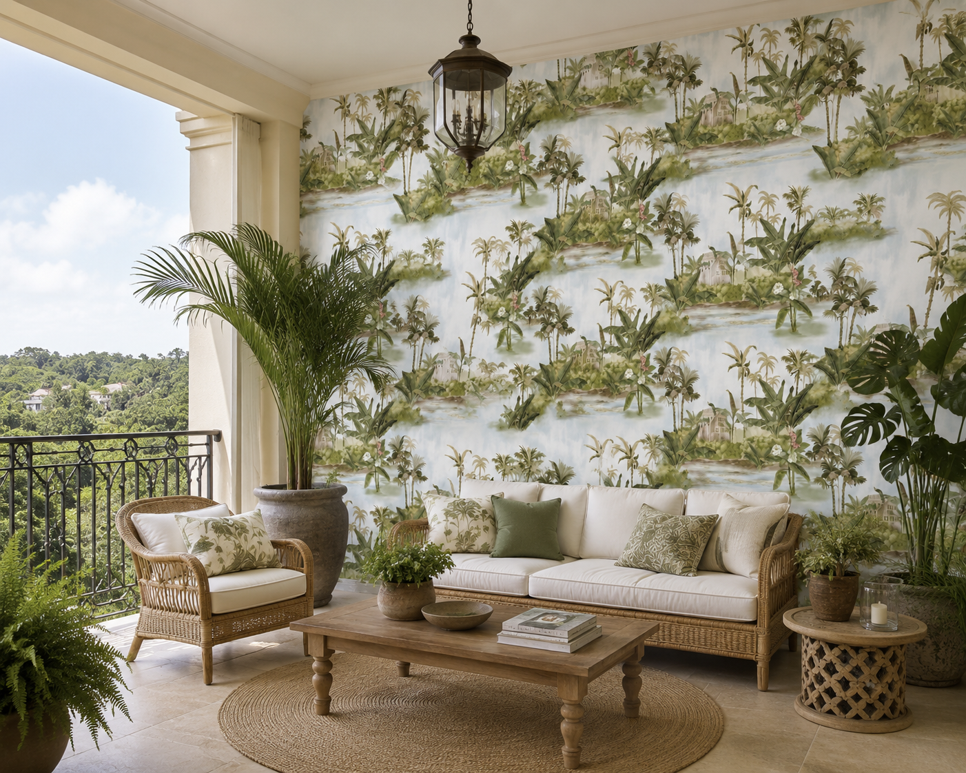 Tropical Lagoon Scenic Wallpaper