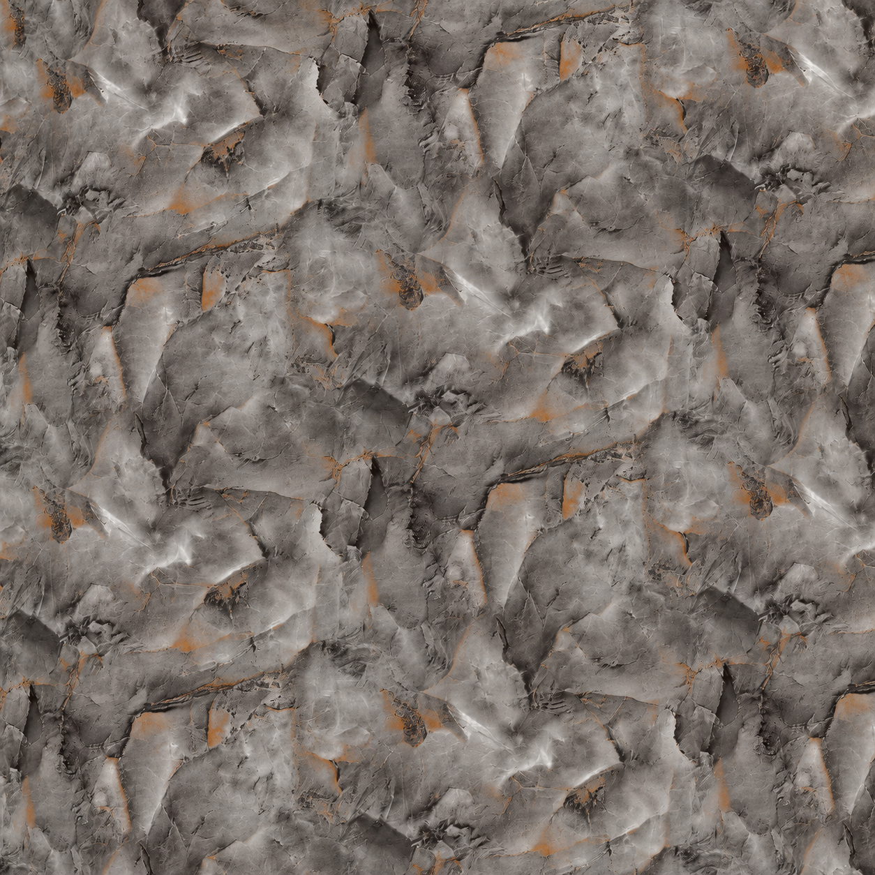 Charcoal Amber Stone Texture Wallpaper