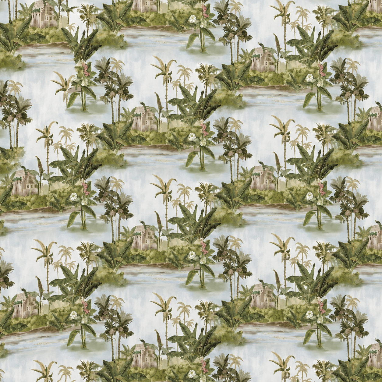 Tropical Lagoon Scenic Wallpaper