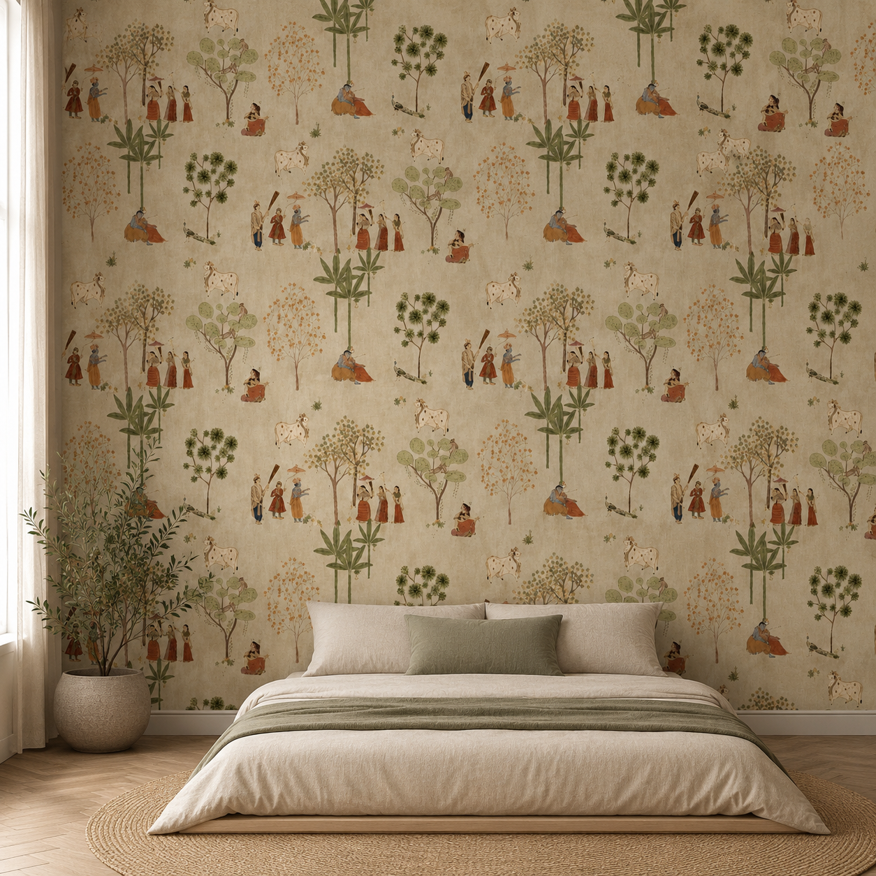 Pastoral Folk Tales Wallpaper