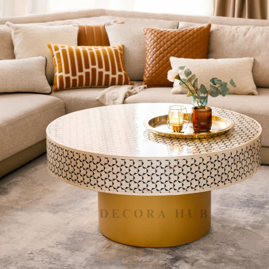 Moroccan Inlay Coffee Table In Unique Design