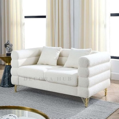The Viceroy White Velvet Tuxedo Sofa