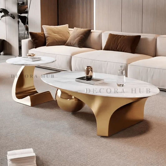 Infinity Centre Table With Marble Top
