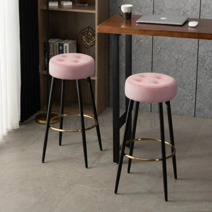 The Modern Regency Stool – Velvet Stool by DecoraHub