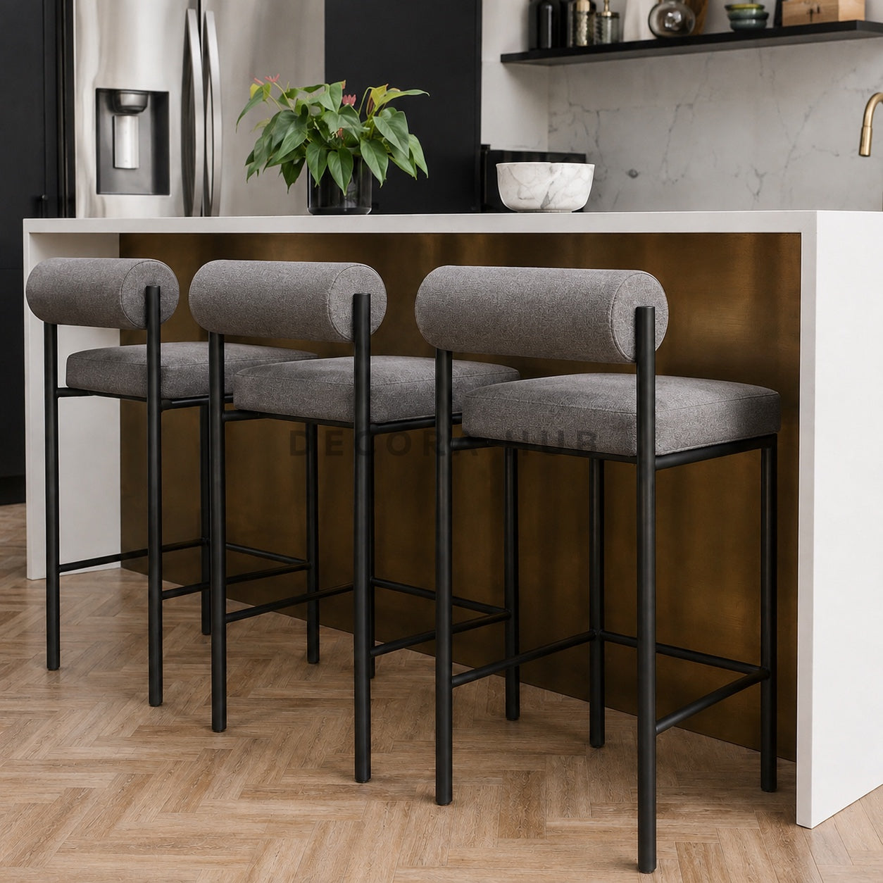 Moderna Grey Bar Stool