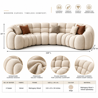 The Ivory Embrace Sofa