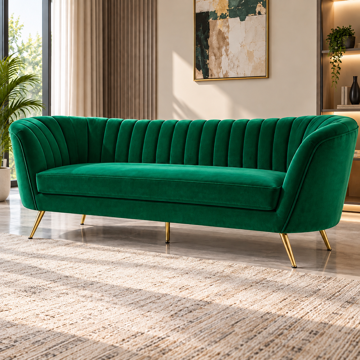 Regal Emerald Sofa
