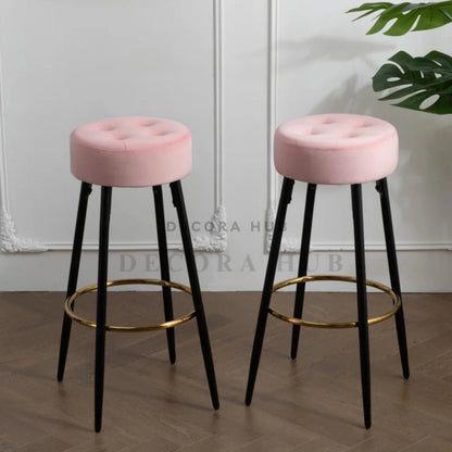 The Modern Regency Stool – Velvet Stool by DecoraHub