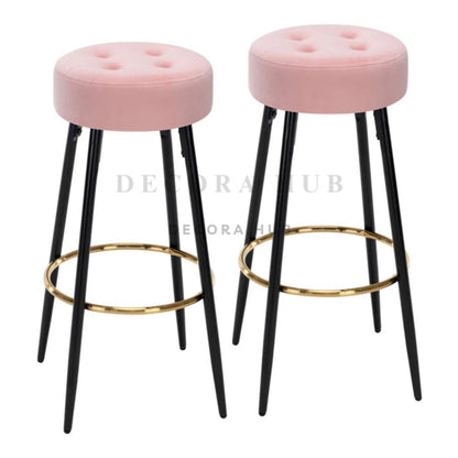 The Modern Regency Stool – Velvet Stool by DecoraHub