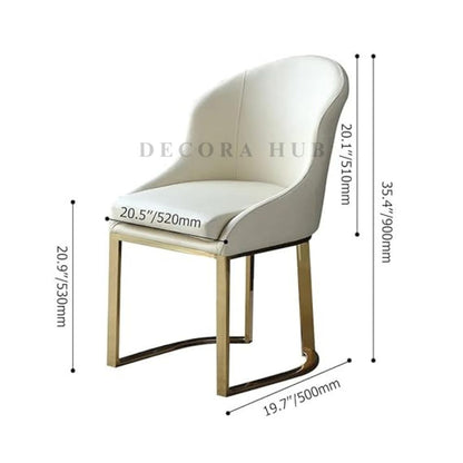 White Luxurious Dining Chair