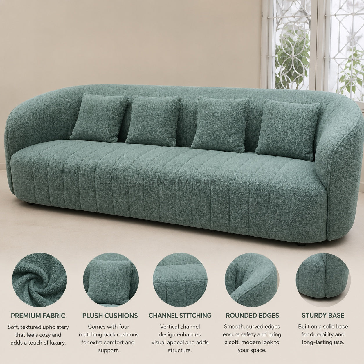 Seaview 3 Seater Sofa