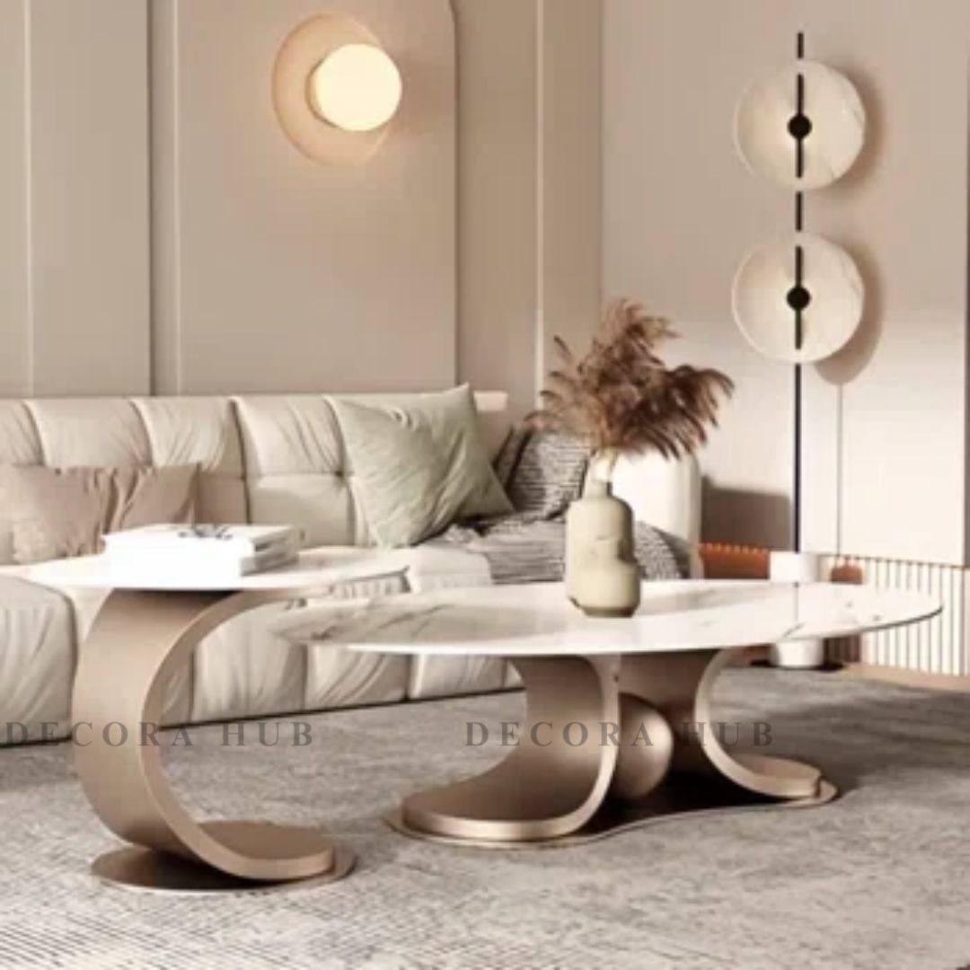 Lavish Copper Gold Centre Table