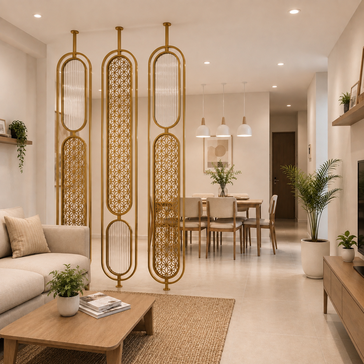 Hive Arch Steel Partition For Living Room