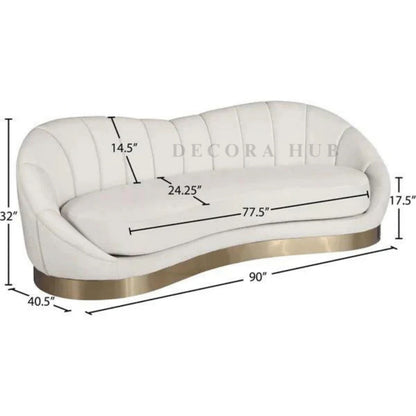 The Regent Grand Curve 3 Seater Sofa