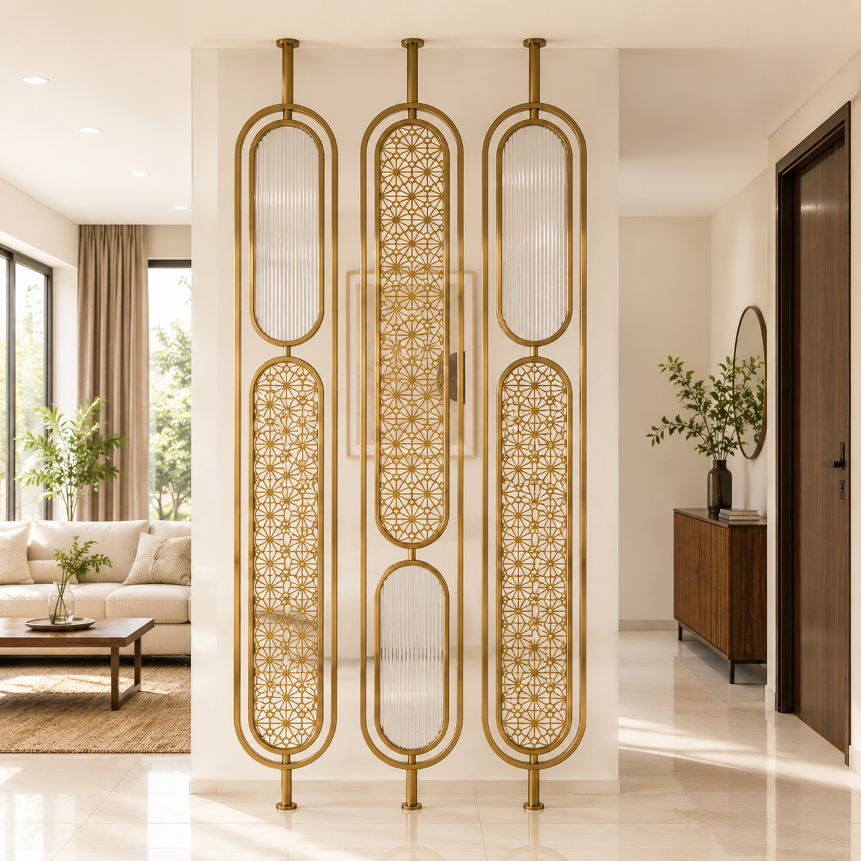 Hive Arch Steel Partition For Living Room