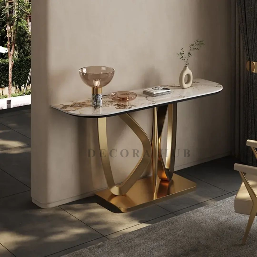 Metalic Gold Luxury Console Table
