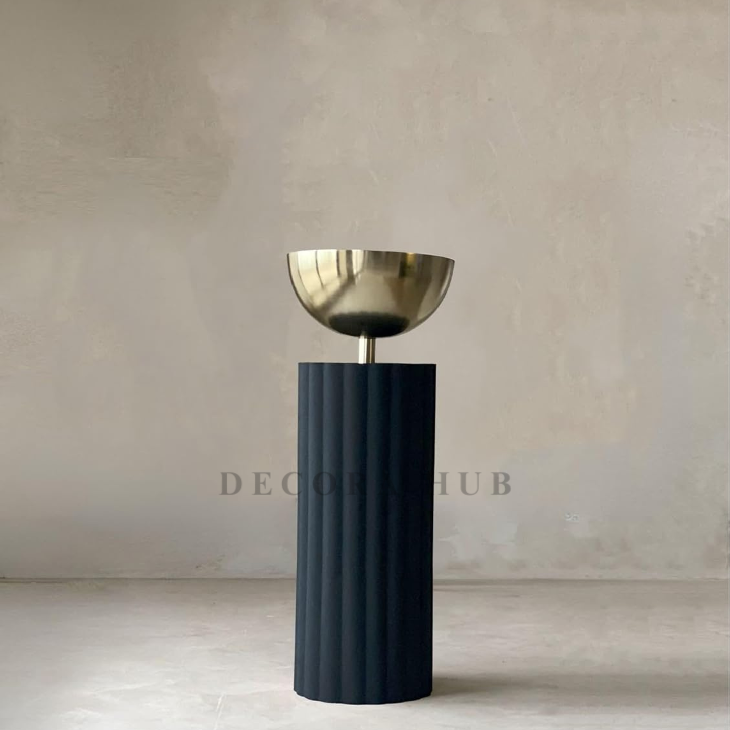 Zenith Charcoal & Gold Minimalist Planters (Set of 2)