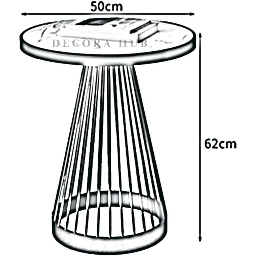 Luxurious Cone Shape Side Table