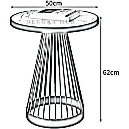Luxurious Cone Shape Side Table
