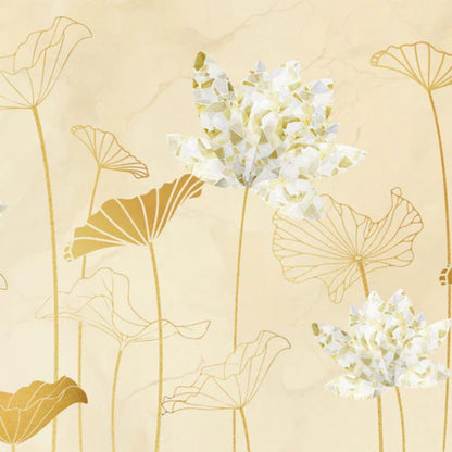 Botanical Elegance Abstract Wallpaper