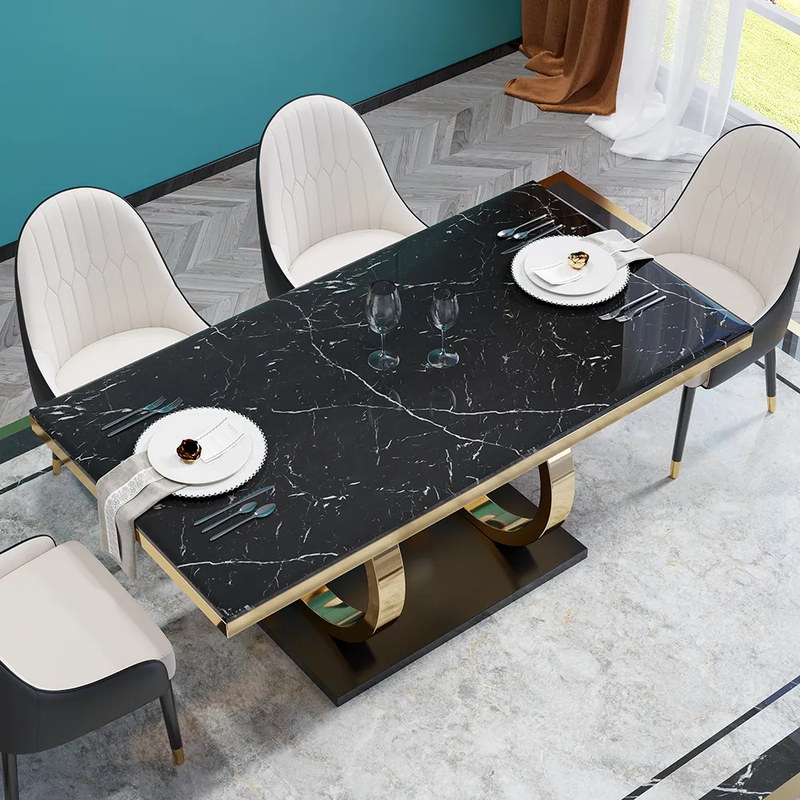 Bengal Dining Table With Top Marble