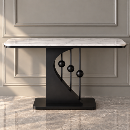 Obsidian Arc Console Table