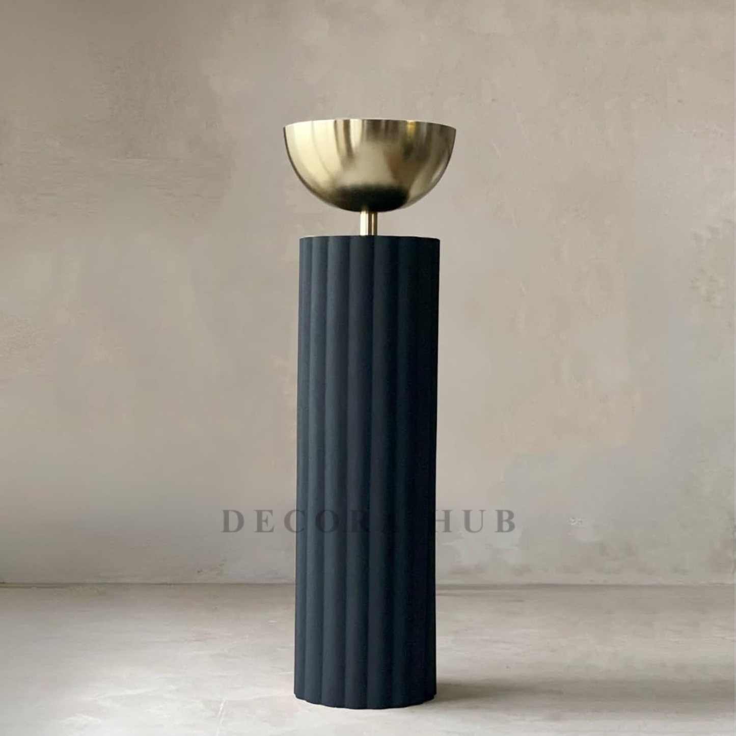 Zenith Charcoal & Gold Minimalist Planters (Set of 2)