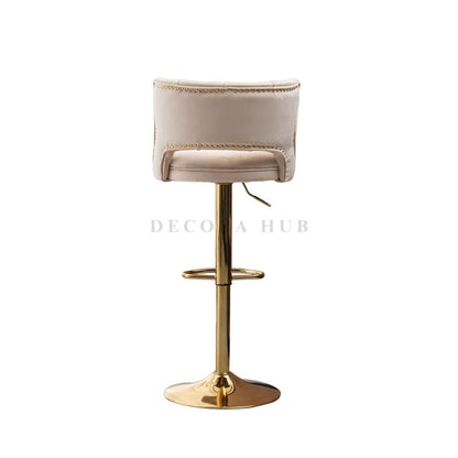 Luxury Pink Velvet Bar Stool – Pink Velvet Bar Stool by DecoraHub