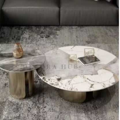 The Nero 30-Inch Luxury Coffee Table In Golden Colour