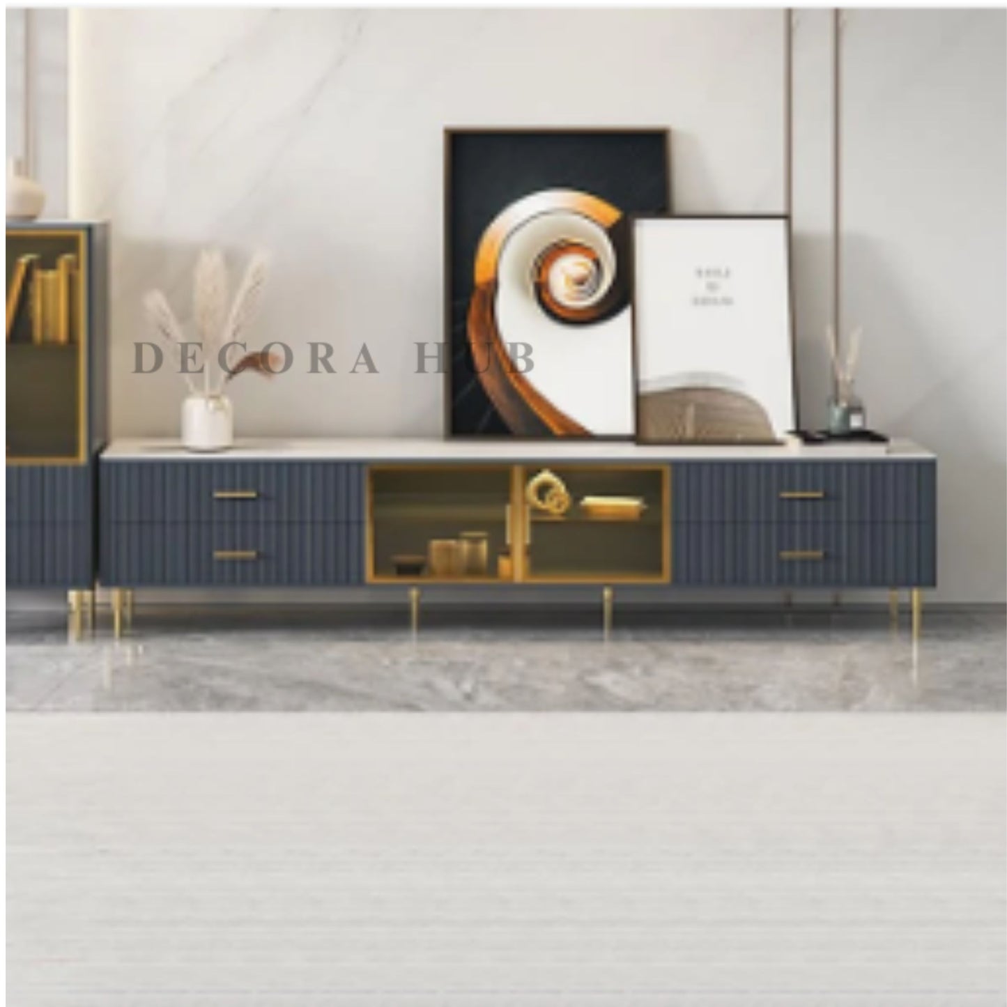 Modern Tv Unit With Maple Storage