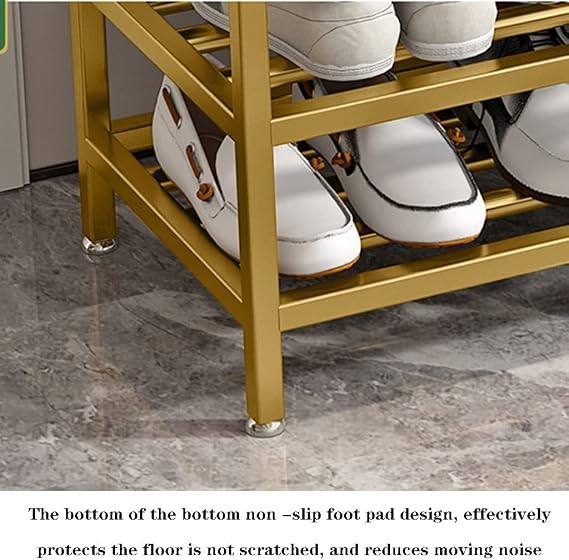Aurulia Designer Shoe Rack with Cushioned Top