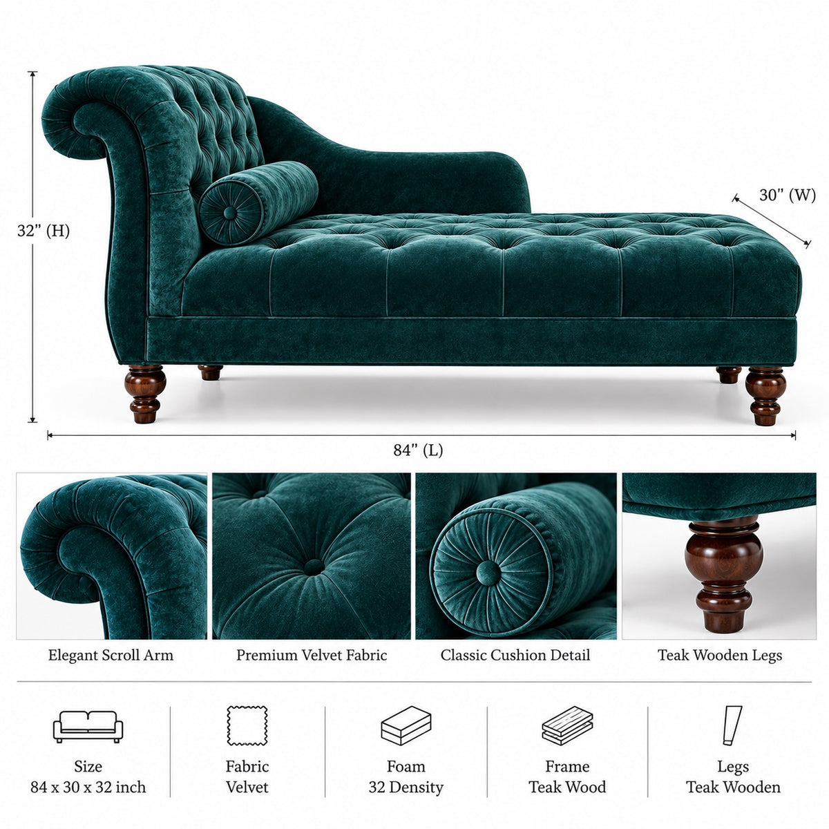 The Emerald Elan Sofa