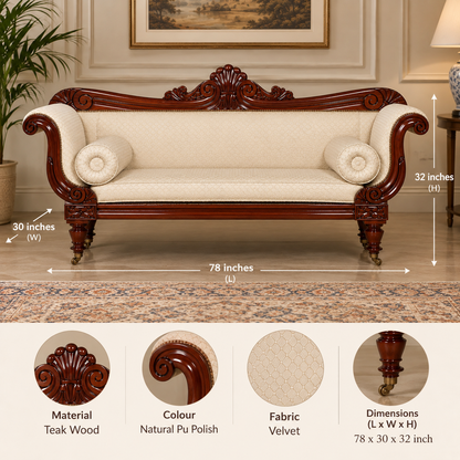 The Imperial Carvedwood Sofa