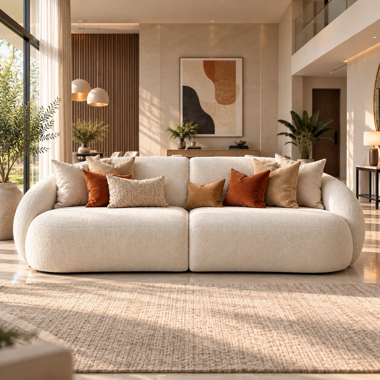 Serene Curve Sofa