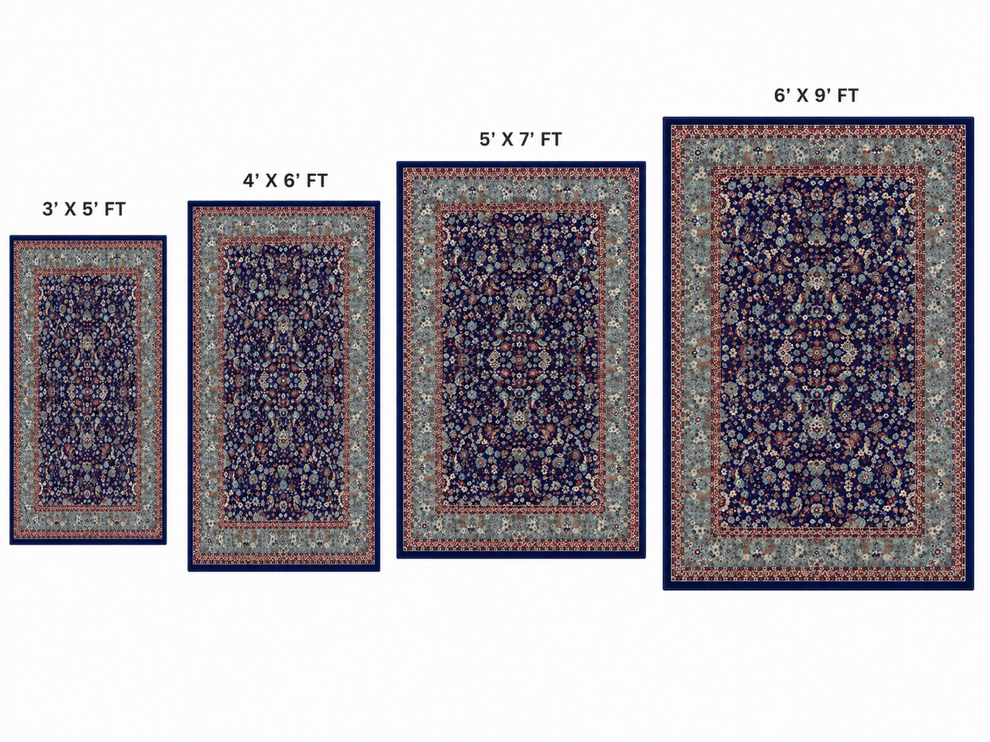 Royal Blue Designer Carpet