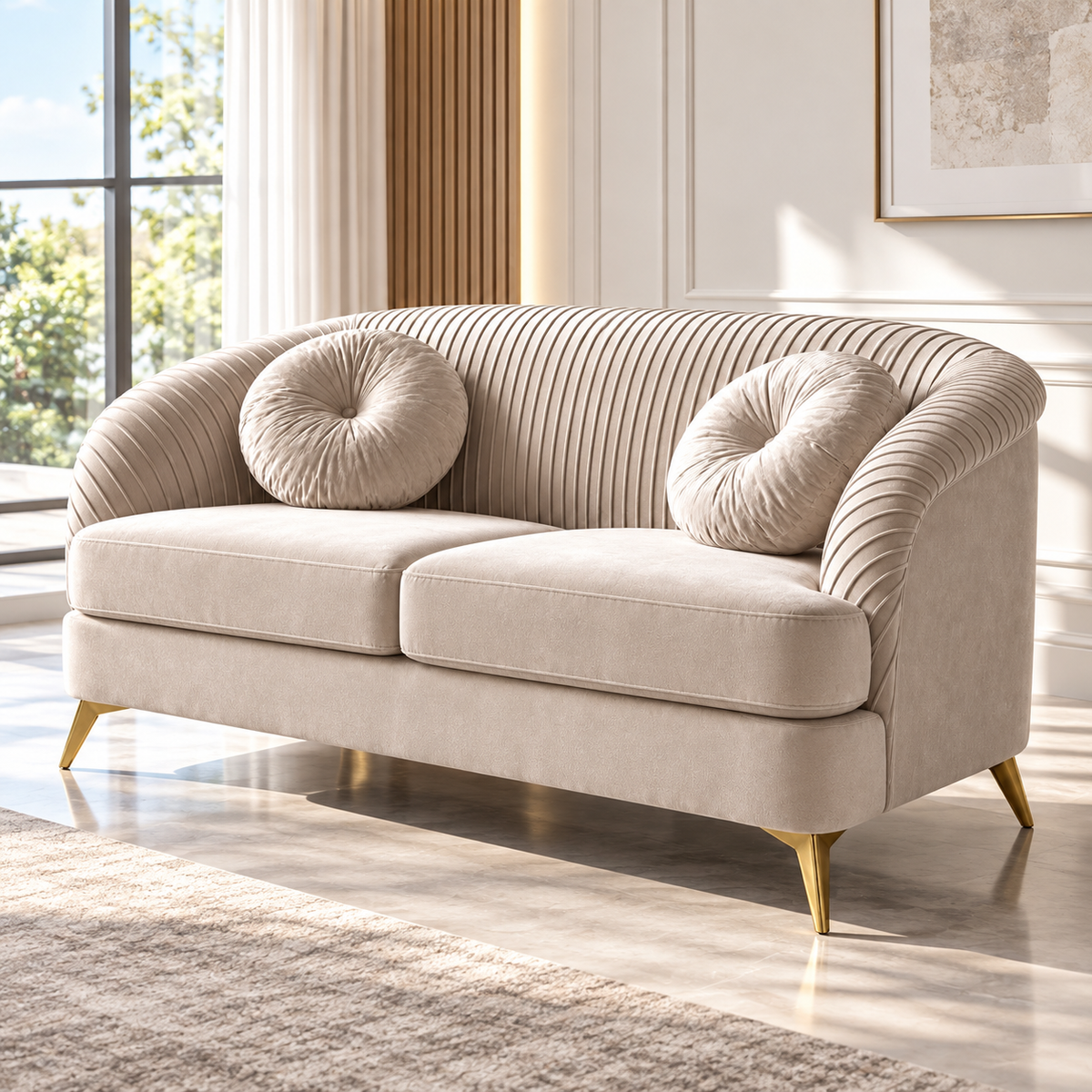 Aria Velvet Sofa