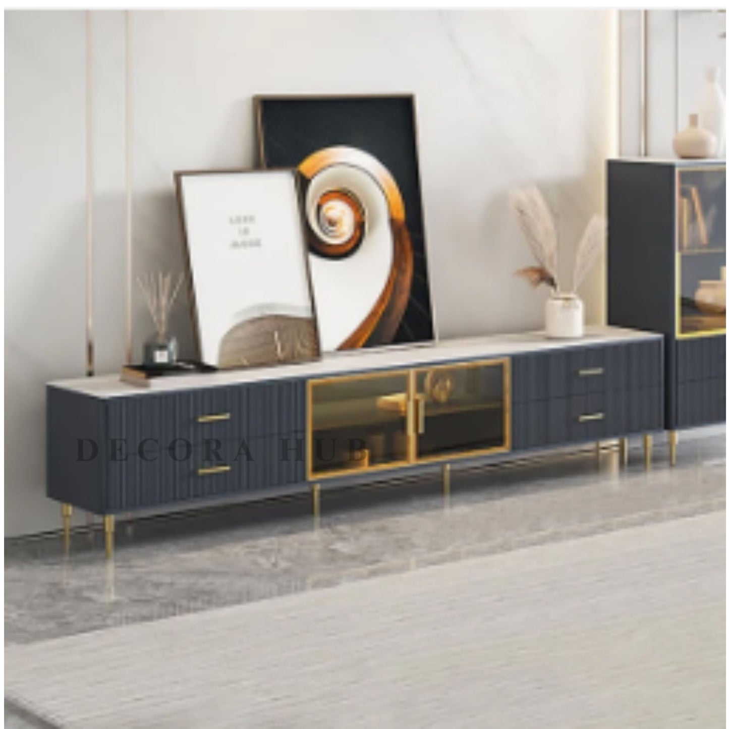 Modern Tv Unit With Maple Storage