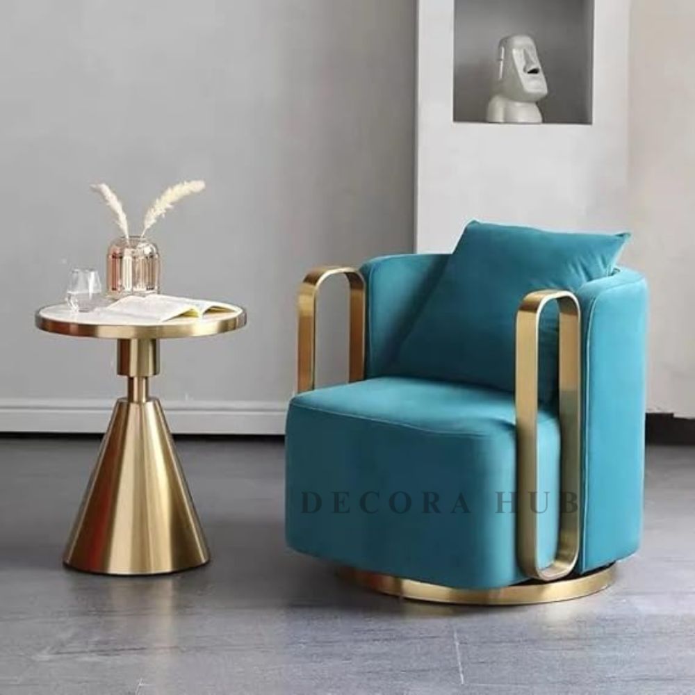 Blue Luxurious Revolving Chair