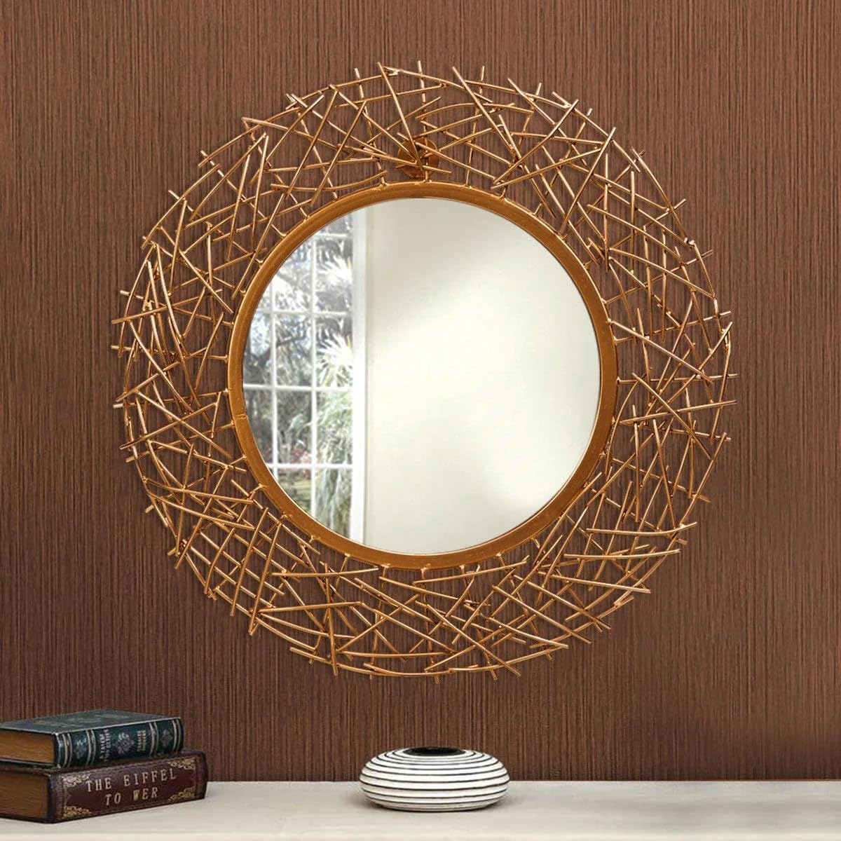 Luxurious Designer Circular Wall Mirror